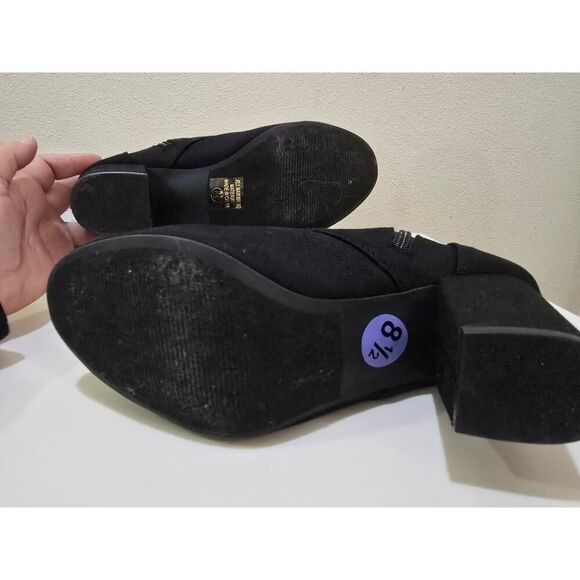 Delicious Women’s Air Force/flight Attendant Booties Lace Up Heel Boots Size 8.5 - Picture 6 of 7